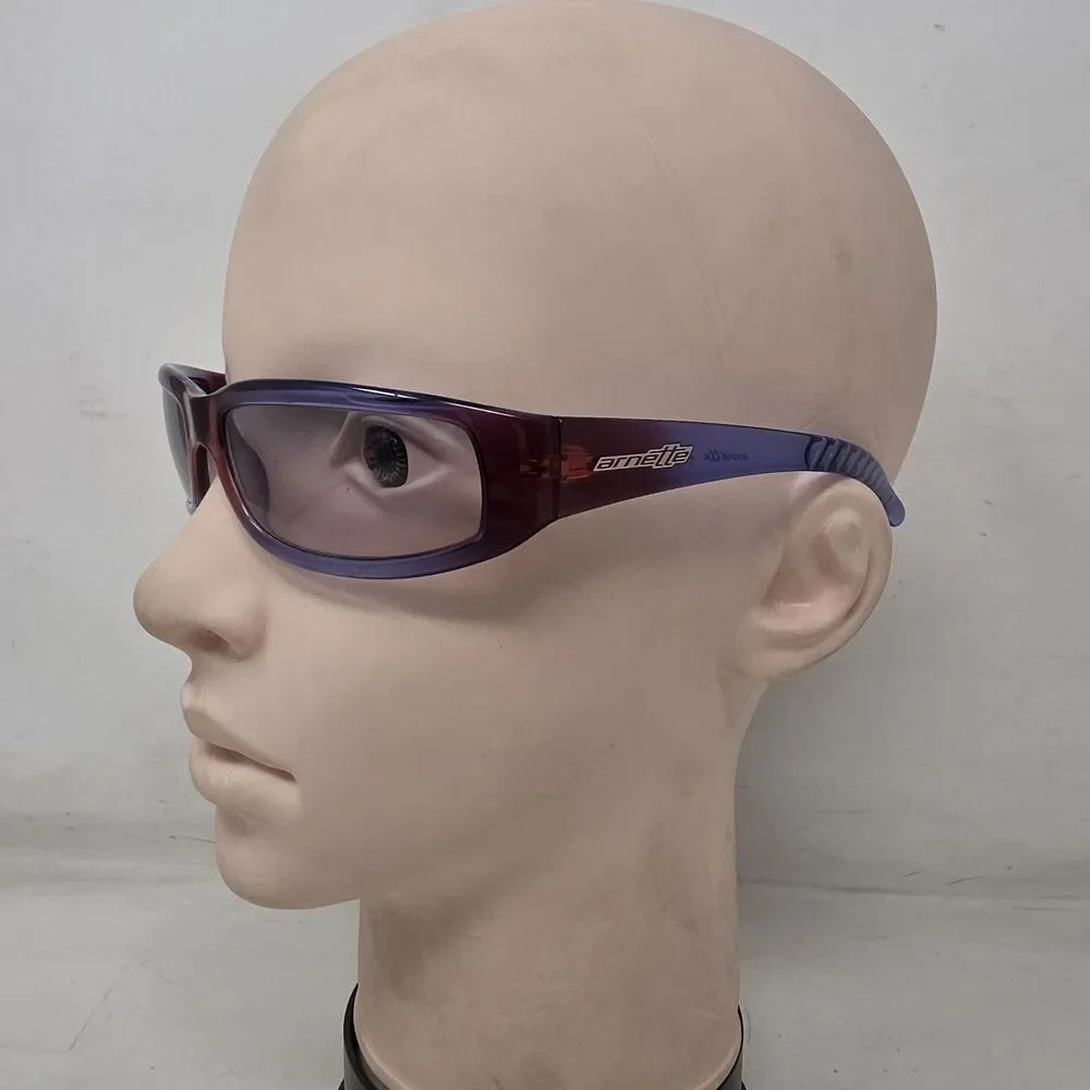 Vtg Arnette Sunglasses Red and Blue Frames and Lenses 4009-116/2B Made In Italy
